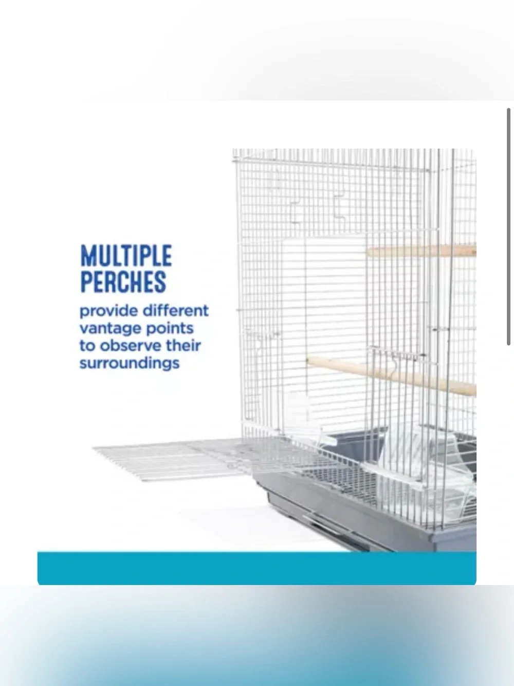 All Living Things® Essential Bird Cage - Silver